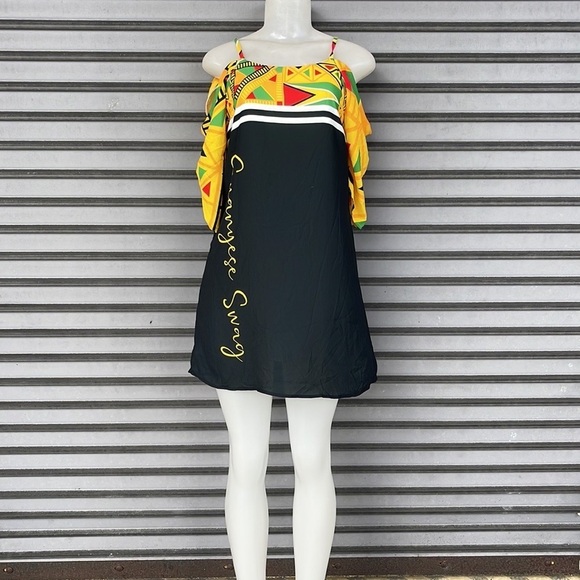 Guyanese Swag Mini Dress Size S New - Picture 3 of 14